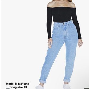 American Apparel Women's High-Waist Jean